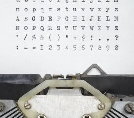 Old typewriter letters font set Hire in Global E-Book Typing Project